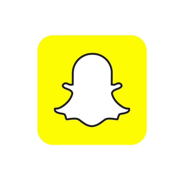 Vector el icono del logotipo de snapchat