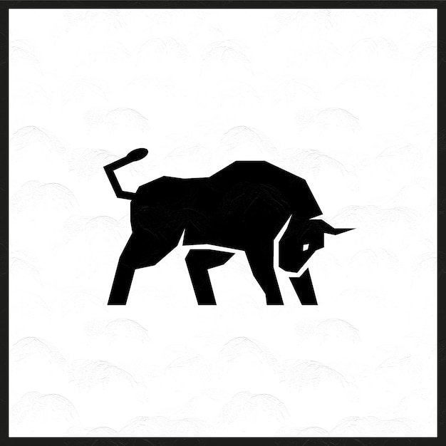 Vector icono de logotipo de toro