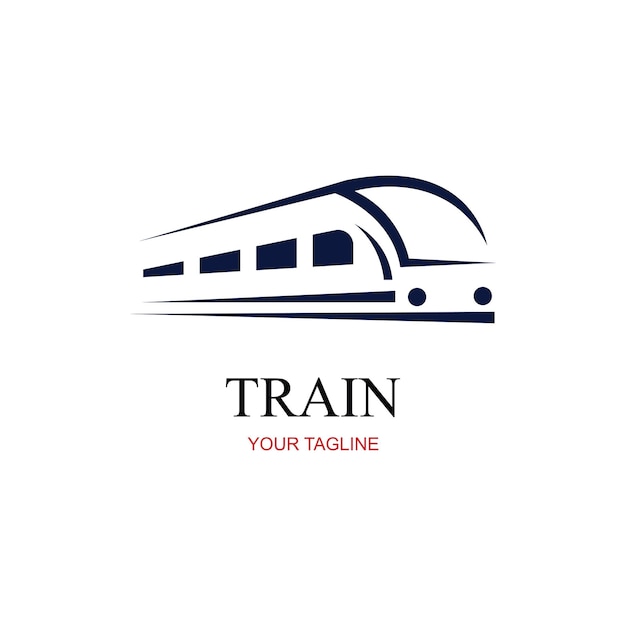 Icono del logotipo del tren Plantilla de diseño del logotipo del tren Vector del tren Plantilla del logotipo del tren diseño de ilustración vectorial
