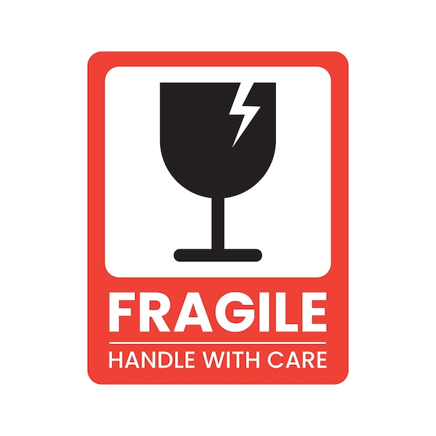 icono de logotipo de vector frágil libre