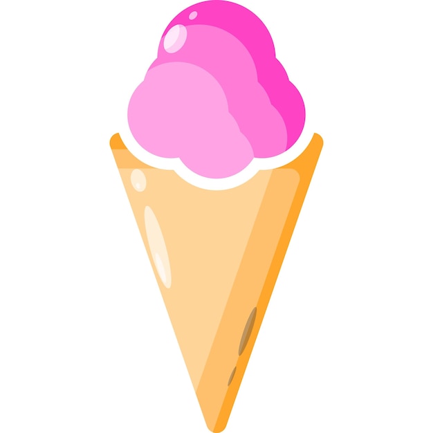 icono de logotipo de vector de helado
