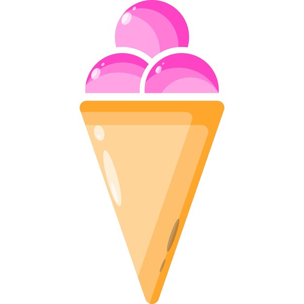 icono de logotipo de vector de helado