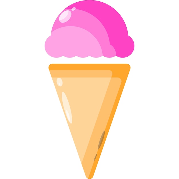 Icono de logotipo de vector de helado