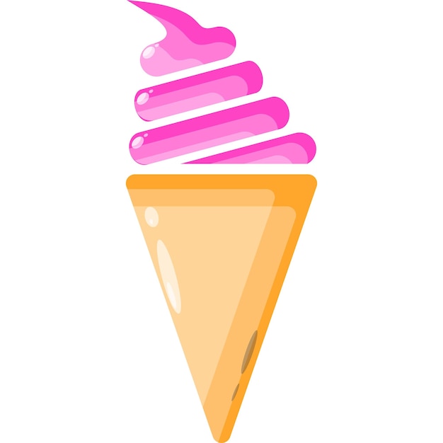 Icono de logotipo de vector de helado