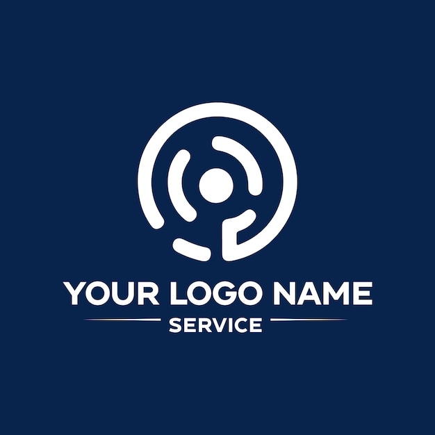 Icono del logotipo del vector de la música
