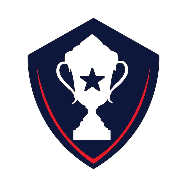 icono del logotipo vectorial del trofeo campeones icono del logó trofeo para la plantilla del logotipo del premio ganador