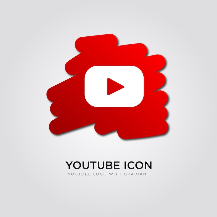 Vector ícono del logotipo de youtube red play vector logo jpg jpeg eps icono botón youtube flat social media icon youtube company logo icon