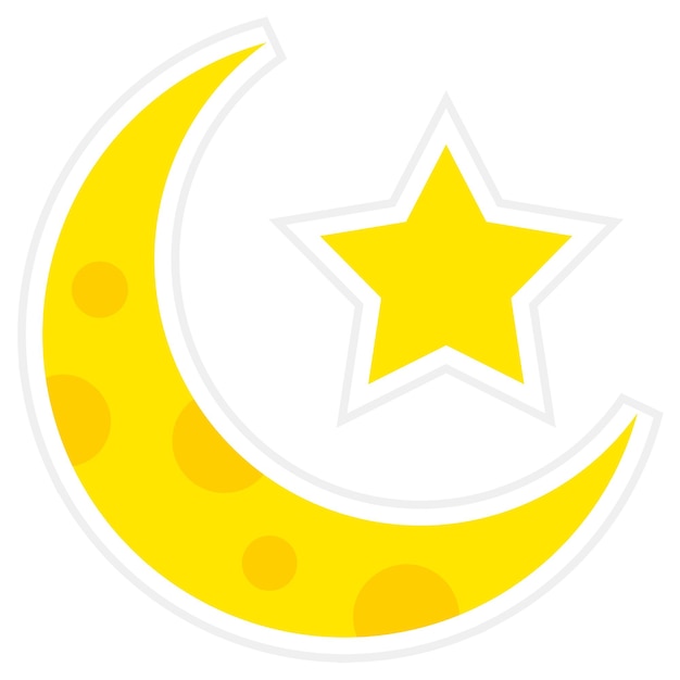 Icono de la luna creciente