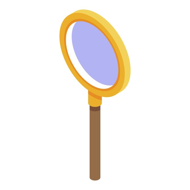 Icono de lupa inspector Isométrico del icono de vector de lupa inspector para diseño web aislado sobre fondo blanco