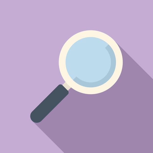 Icono de lupa vector plano Interfaz de computadora Diálogo fresco