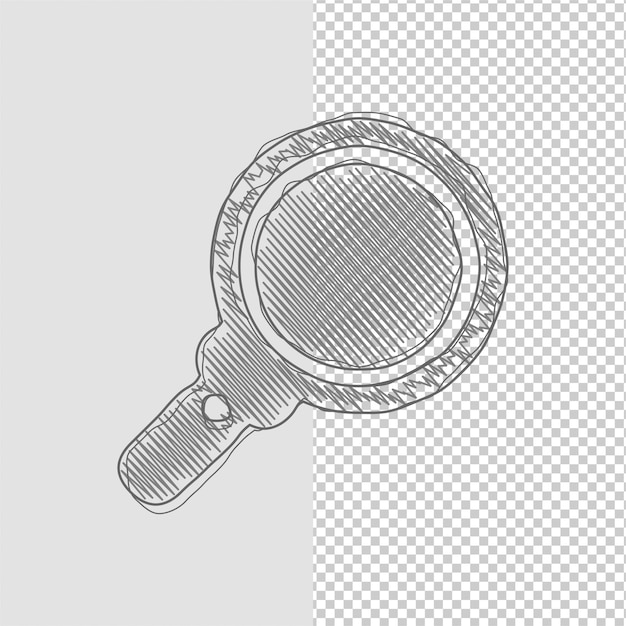 Icono de lúpula de efecto boceto con fondo personalizable