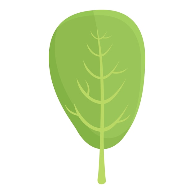 Vector icono de luteína de hoja verde vector de dibujos animados alimentos dietéticos vitamina herbaria