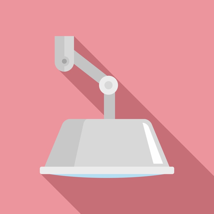 Vector icono de luz quirúrgica de habitación ilustración plana del icono de vector de luz quirúrgica de habitación para diseño web