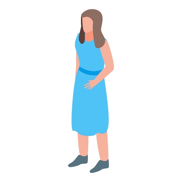 Icono de madre de familia Isométrico de icono de vector de madre de familia para diseño web aislado sobre fondo blanco