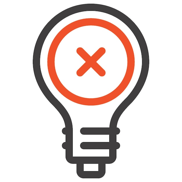 Icono de una mala idea