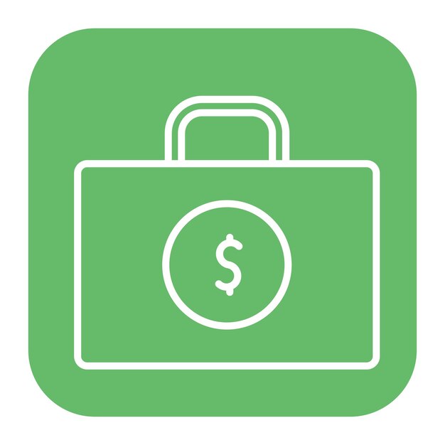 Icono de la maleta de dinero