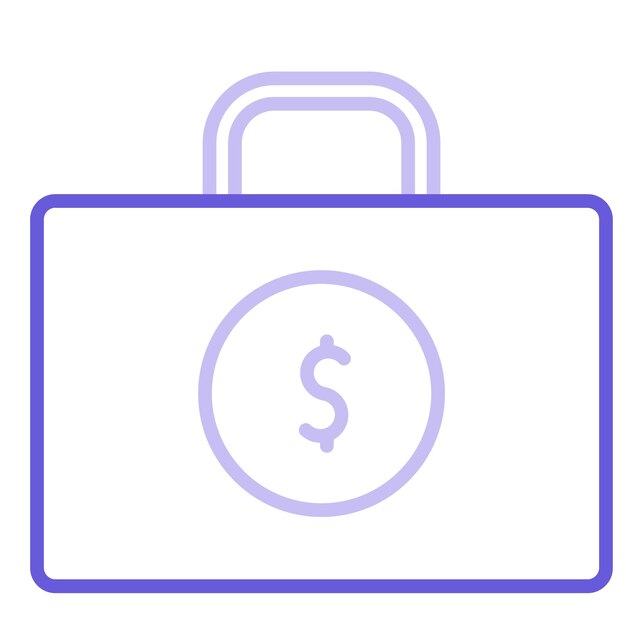 Icono de la maleta de dinero