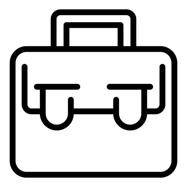 Icono de maleta de reparación Contorno Icono de vector de maleta de reparación para diseño web aislado sobre fondo blanco