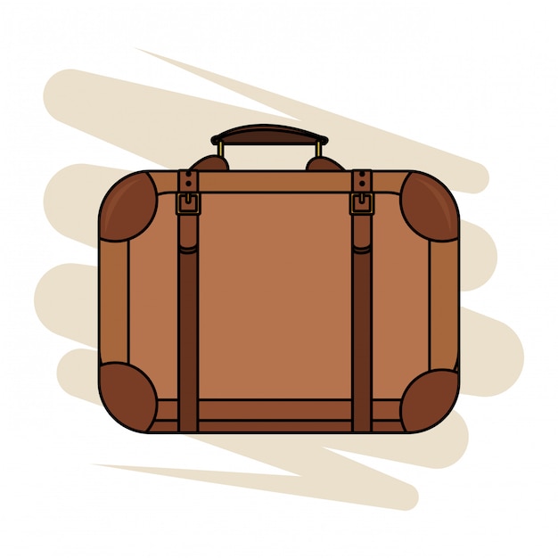 Vector icono de maleta de viaje