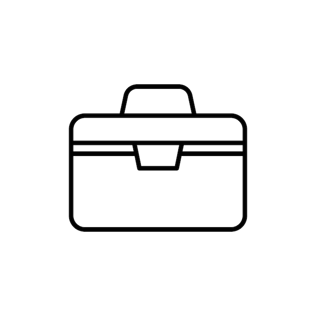 El icono del maletín Colección de juegos de relleno plano