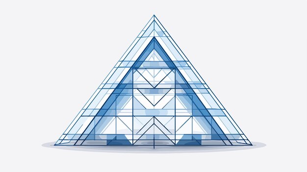 Icono de malla de marco de alambre de modelo de banco Diseño geométrico abstracto