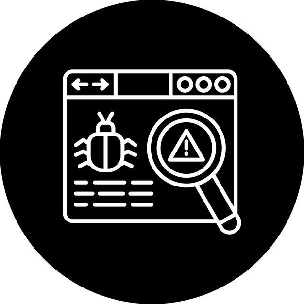 Vector icono de malware (en inglés)