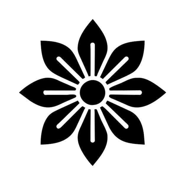 El icono del mandala de la flor