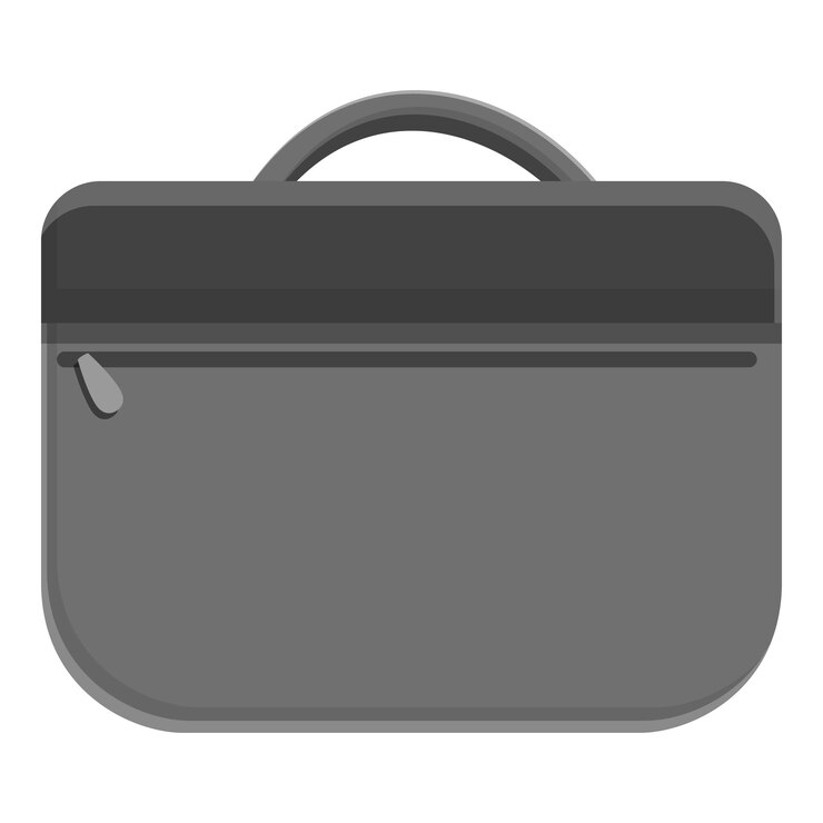 Vector icono del mango de la bolsa de portátil icono vectorial de la manga de la bolsa del portátil para el diseño web aislado en fondo blanco