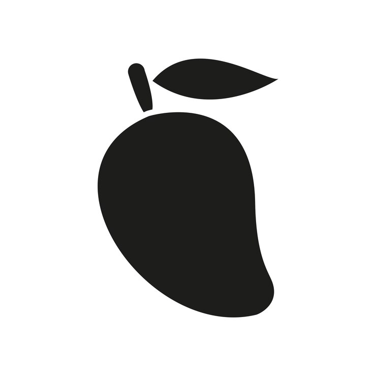 Vector ícono de mango para imágenes de vida natural carteles de bebidas tropicales y blogs de salud