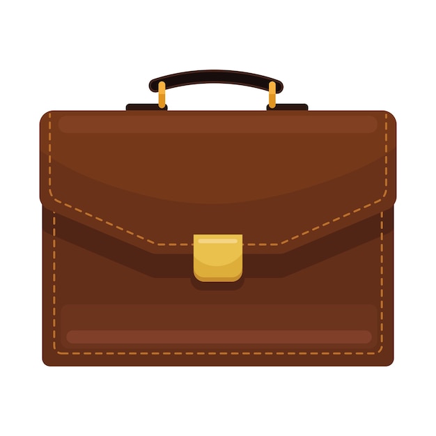 Icono de mango de maletín de cartera elegante