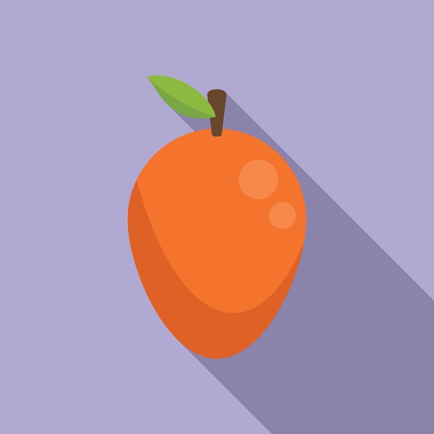 Icono de mango transgénico vector plano ADN alimentos biología genética
