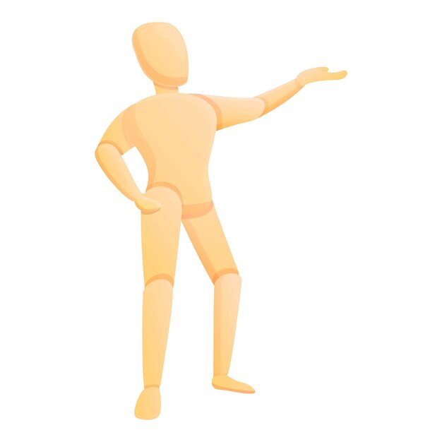 Icono de maniquí de muñeca Icono vectorial de maniquí y muñeca para diseño web aislado sobre fondo blanco