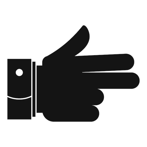 Icono de mano hacia adelante Ilustración simple del icono de vector de mano hacia adelante para web