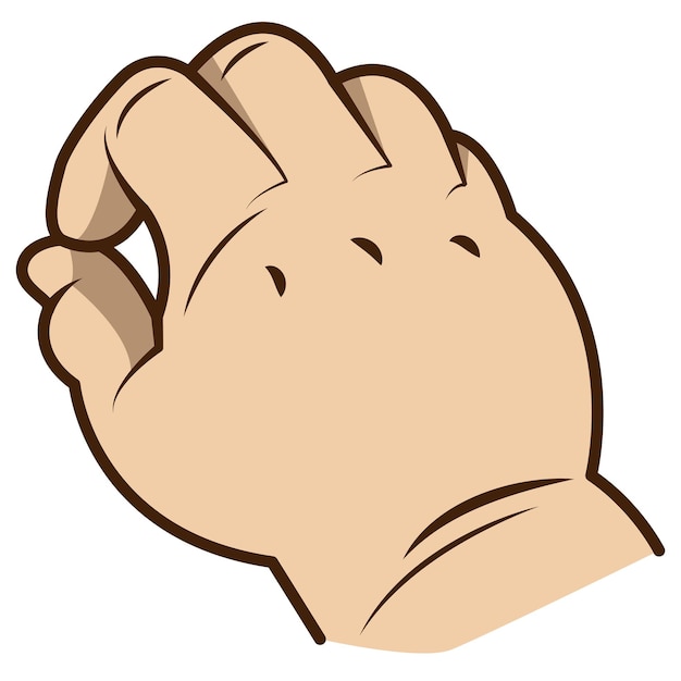 icono de mano de bebé lindo aislado en fondo blanco