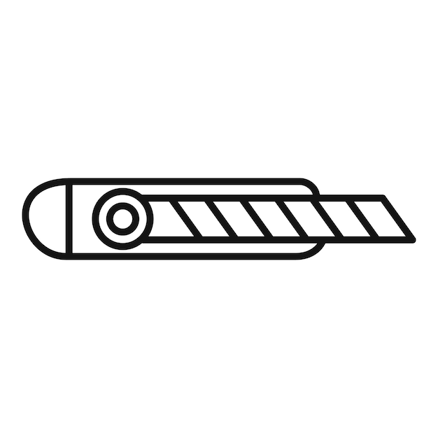Icono de mano cortador Icono de vector de mano cortador de contorno para diseño web aislado sobre fondo blanco