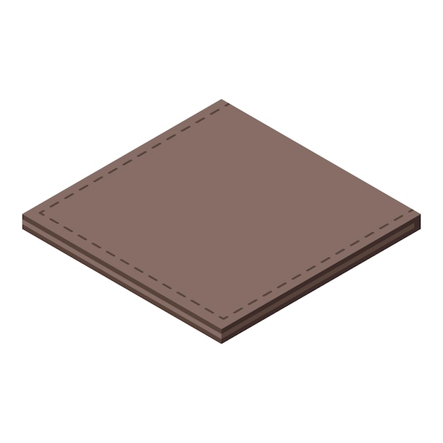 Icono de manta de cama Isométrico de icono de vector de manta de cama para diseño web aislado sobre fondo blanco