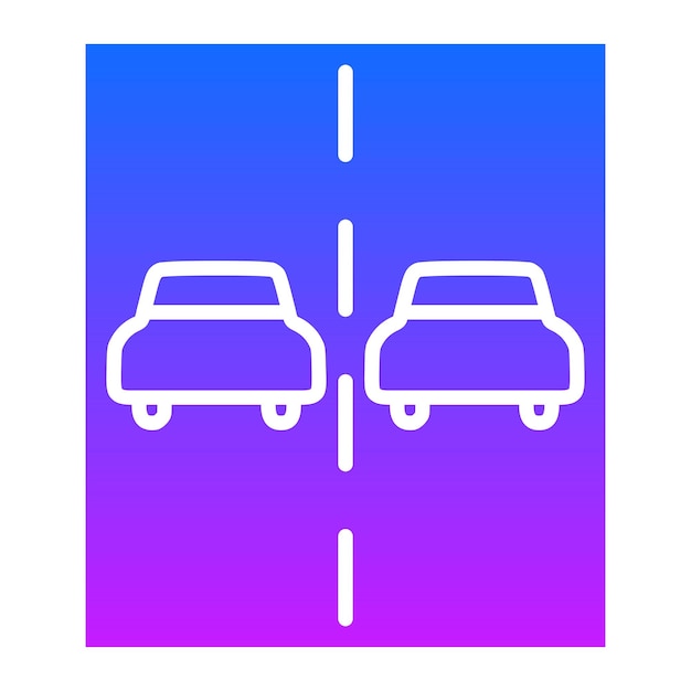 Icono de mantener en el carril