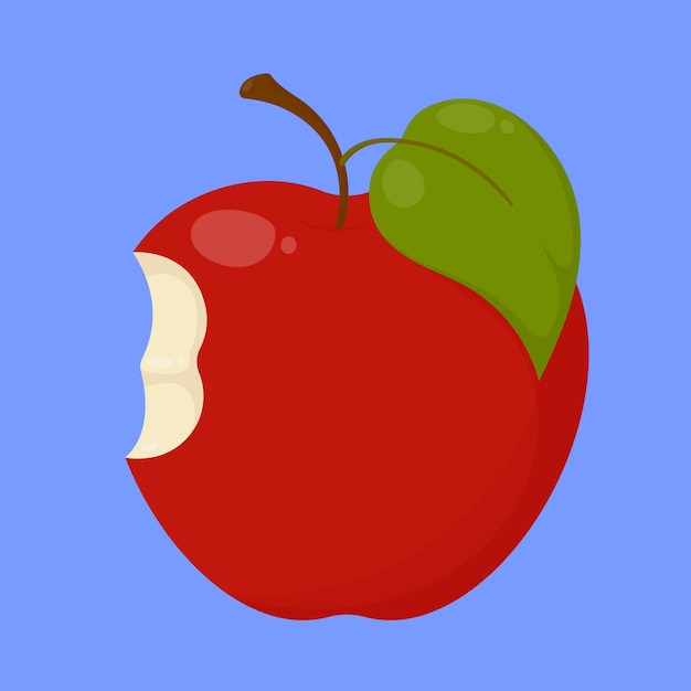 Icono de manzana fresca picada vector de manzana de frutas vector de manzanilla de frutas saludables
