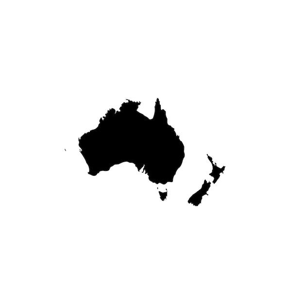 Icono de mapa de Australia