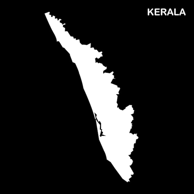 Icono de mapa de estado de INDIA o KERALA