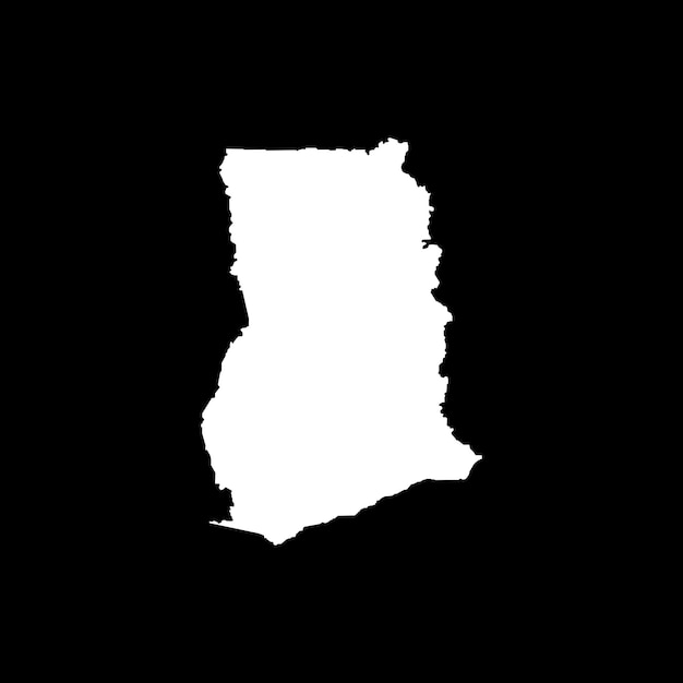 El icono del mapa de Ghana
