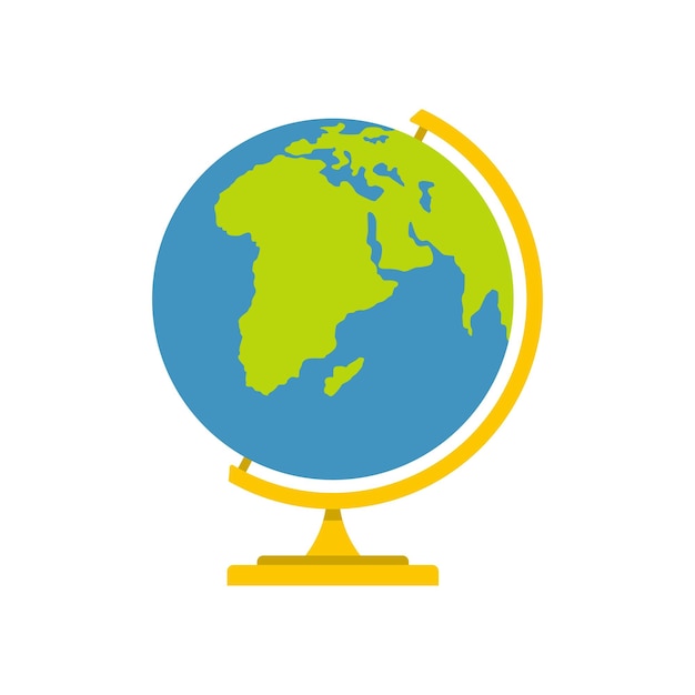 Icono de mapa Ilustración plana del icono de vector de mapa aislado sobre fondo blanco