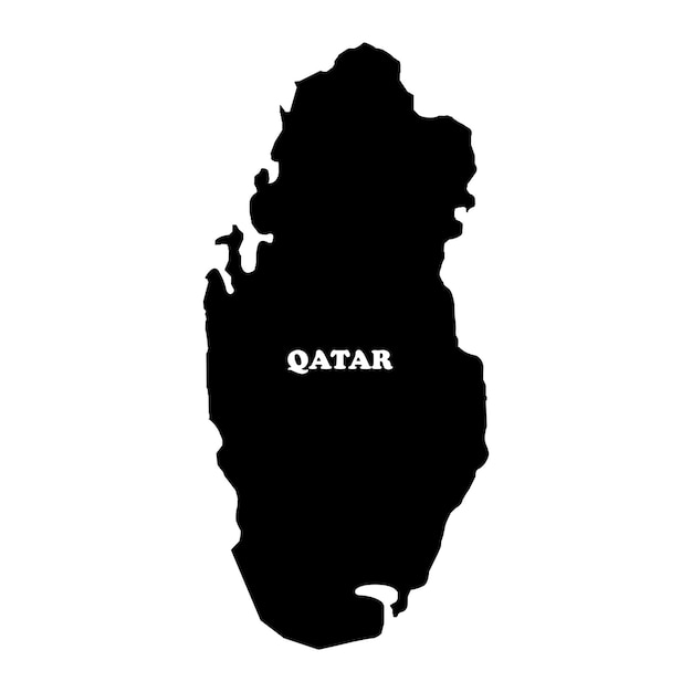 El icono del mapa de Qatar