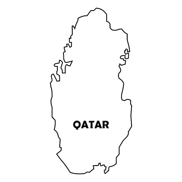 El icono del mapa de Qatar