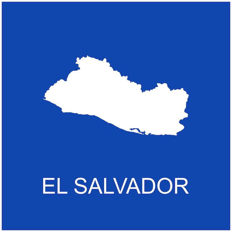 Vector el icono del mapa de el salvador