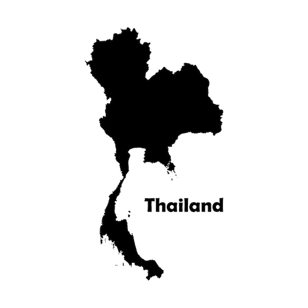 El icono del mapa de Tailandia