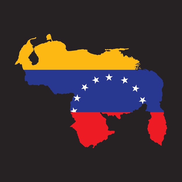 Vector icono de mapa de venezuela