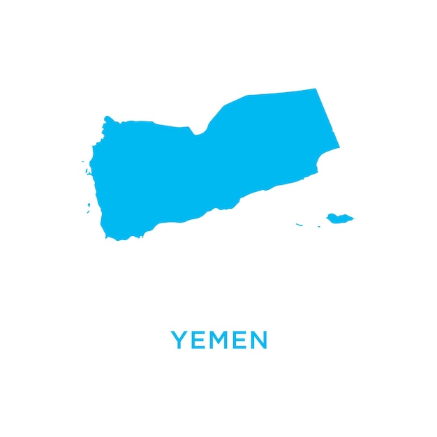 Icono del mapa de Yemen Ilustración del diseño de Asia