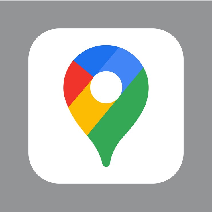 Vector el icono de los mapas de google