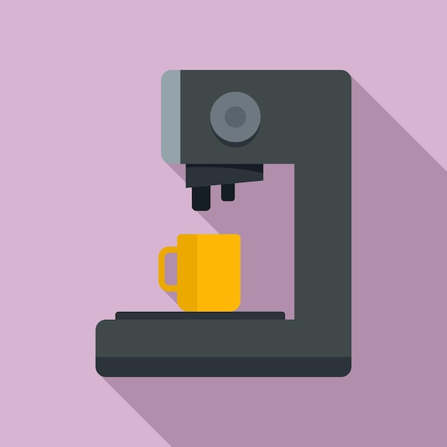 Icono de máquina de café en cápsulas Ilustración plana del icono de vector de máquina de café en cápsulas para diseño web